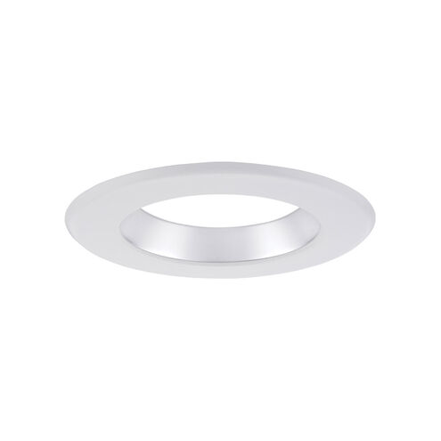 DF Pro Plus White Recessed/Trim in Diffused Chrome/White, 6 in.