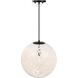 Circo 1 Light 14 inch Matte Black Pendant Ceiling Light