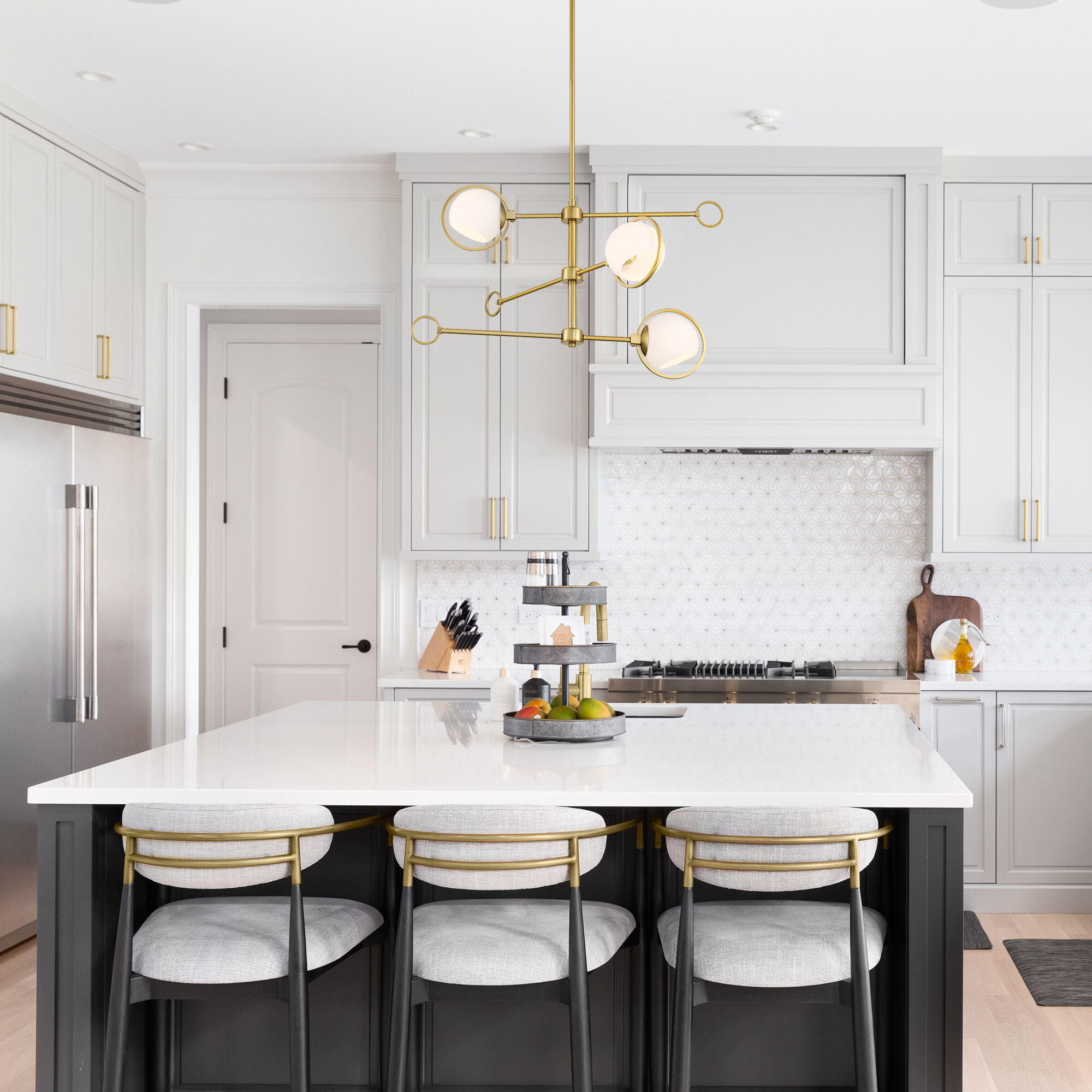 Grey and gold ceiling light outlet