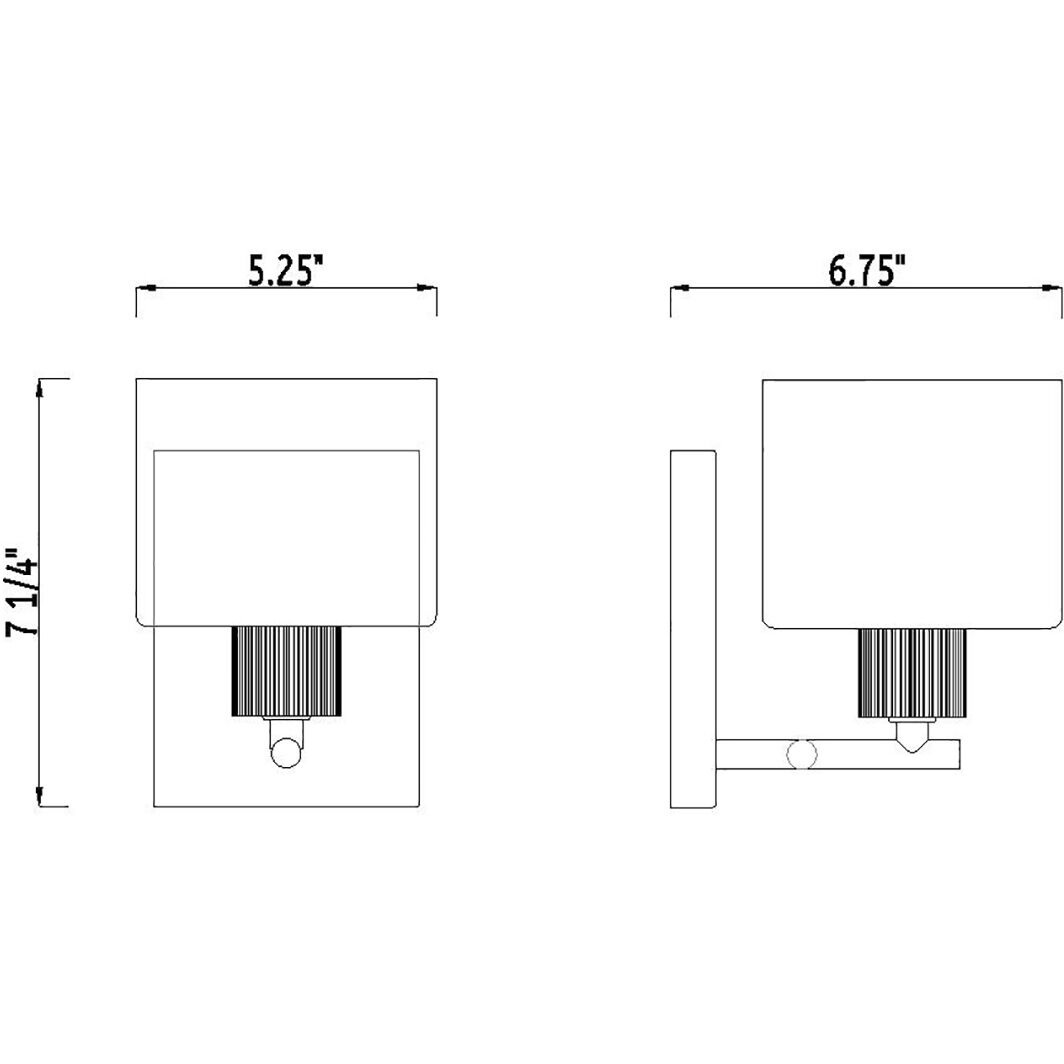 Vibrato 1 Light 5.25 inch Matte Black Wall Sconce Wall Light