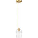 Summer Jazz 1 Light 5.5 inch Brushed Gold Pendant Ceiling Light