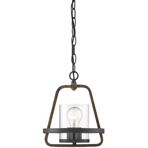 Ryder 1 Light 8.75 inch Forged Black Mini Pendant Ceiling Light