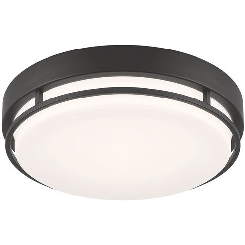 EnviroLite LED 10 inch Matte Black Flush Mount Ceiling Light