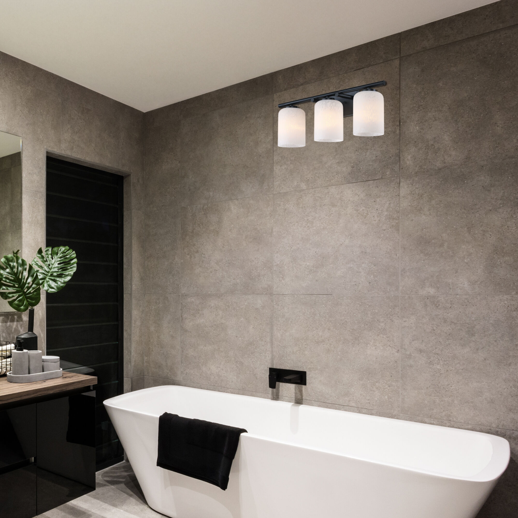 Bluestone Ridge LED 24 inch Matte Black Vanity Wall Light