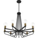 Ravella 9 Light 30 inch Black Chandelier Ceiling Light