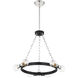 Huxton 6 Light 21 inch Black Chandelier Ceiling Light