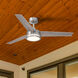 Cassini 52 inch Brushed Nickel with Reversible Silver/Pearl Gray Blades DC Smart Fan