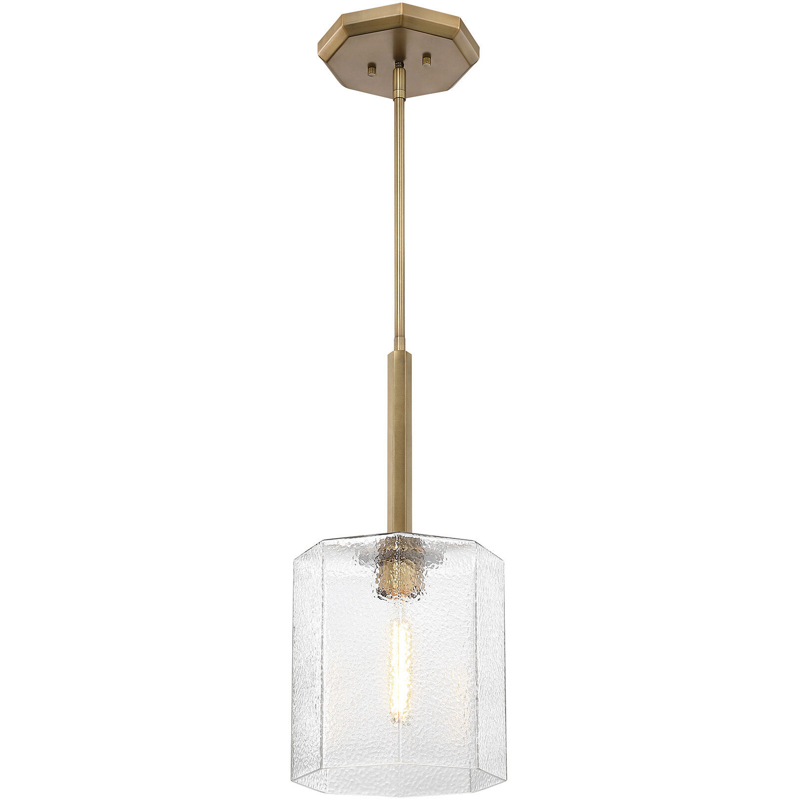 Haven LED 10 inch Old Satin Brass Pendant Ceiling Light