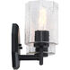 Haven 2 Light 16 inch Matte Black Vanity Light Wall Light