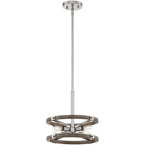 Hanston 4 Light 13.25 inch Polished Nickel Pendant Ceiling Light