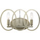 Hutton 2 Light 15.5 inch Sterling Gold Bath Bar Wall Light