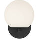 Crown Heights 1 Light 6 inch Matte Black Wall Sconce Wall Light