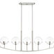 Spyglass 5 Light 40 inch Satin Platinum Chandelier Ceiling Light