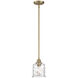 Drake 1 Light 7 inch Brushed Gold Mini Pendant Ceiling Light