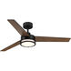 Cassini 52 inch Matte Black with Reversible Matte Black/Sepia Brown Blades DC Smart Fan
