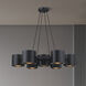 Fleur Oasis LED 30 inch Matte Black Chandelier Ceiling Light
