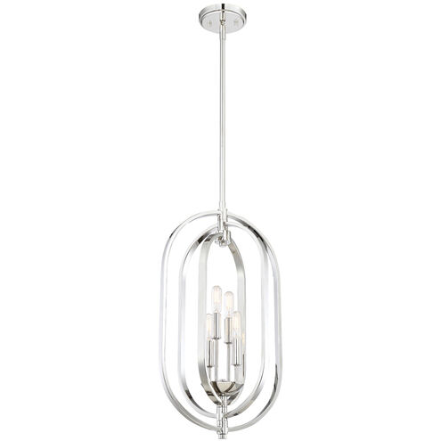 Kenzo 4 Light 13 inch Polished Nickel Pendant Ceiling Light
