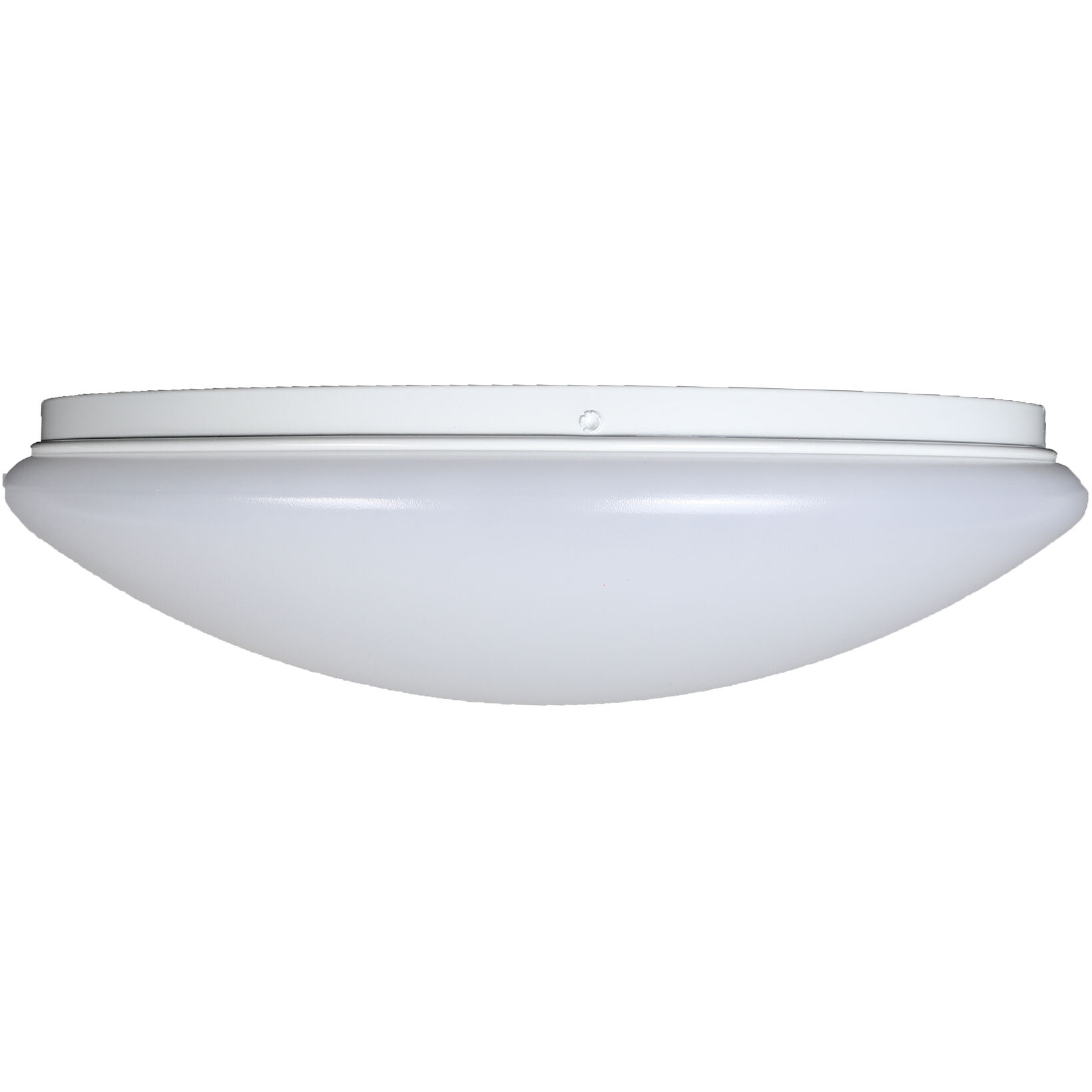 EnviroLite LED 13.75 inch White Puff Flush Mount Ceiling Light
