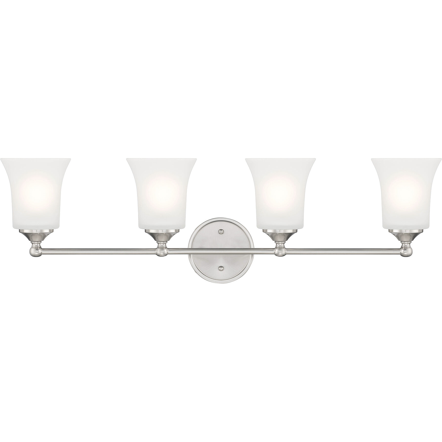 Bronson 4 Light 32 inch Brushed Nickel Vanity Light Wall Light