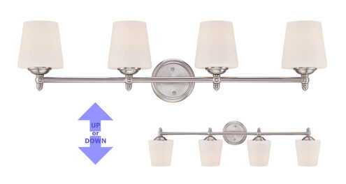 Darcy 4 Light 36 inch Brushed Nickel Bath Bar Wall Light