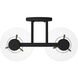 Willow Creek 2 Light 17 inch Matte Black Bath Bar Wall Light