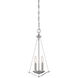 Cassina 2 Light 10.5 inch Satin Platinum Mini Pendant Ceiling Light