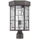 Kingsley 1 Light 17 inch Aged Bronze Patina Outdoor Post Lantern