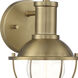 Dalton 1 Light 8 inch Brushed Gold Vanity Light Wall Light