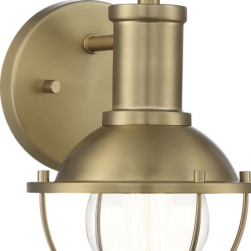 Dalton 1 Light 8 inch Brushed Gold Vanity Light Wall Light
