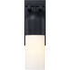 Ever Spring LED 22 inch Black Outdoor Wall Sconce