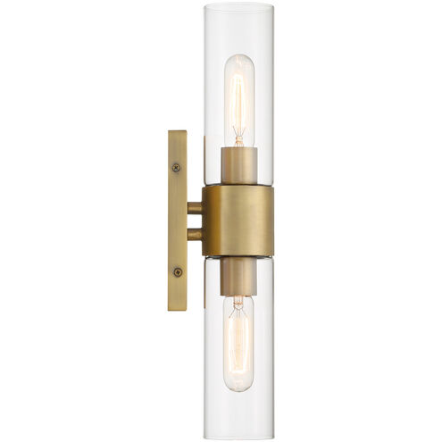 Anton 2 Light 4.5 inch Old Satin Brass Wall Sconce Wall Light