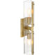 Latitude 2 Light 4.5 inch Brushed Gold Wall Sconce Wall Light