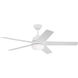 Astrea 52 inch Matte White with Matte White/Blonde Maple Reversible Blades Ceiling Fan