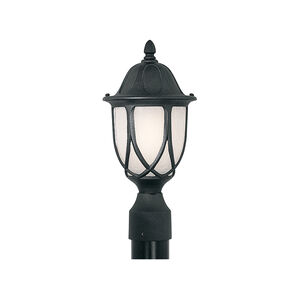 Capella 1 Light 19 inch Black Outdoor Post Lantern