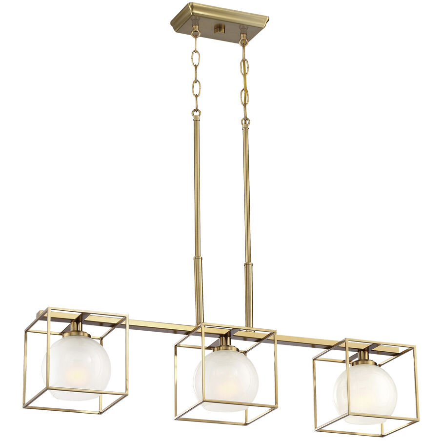 Cowen 3 Light 34 inch Brushed Gold Chandelier Ceiling Light