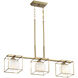 Cowen 3 Light 34 inch Brushed Gold Chandelier Ceiling Light