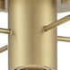 Tafo 1 Light 7 inch Golden Mist Semi-Flush Ceiling Light