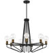 Ravella 9 Light 30 inch Black Chandelier Ceiling Light