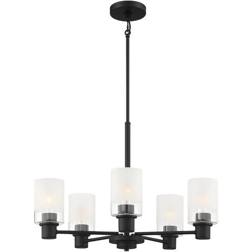 Cedar Lane 5 Light 25 inch Matte Black Chandelier Ceiling Light