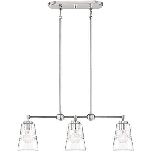 Ingo 3 Light 30 inch Polished Nickel Island Light Ceiling Light