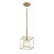 Cowen 1 Light 7 inch Brushed Gold Mini Pendant Ceiling Light