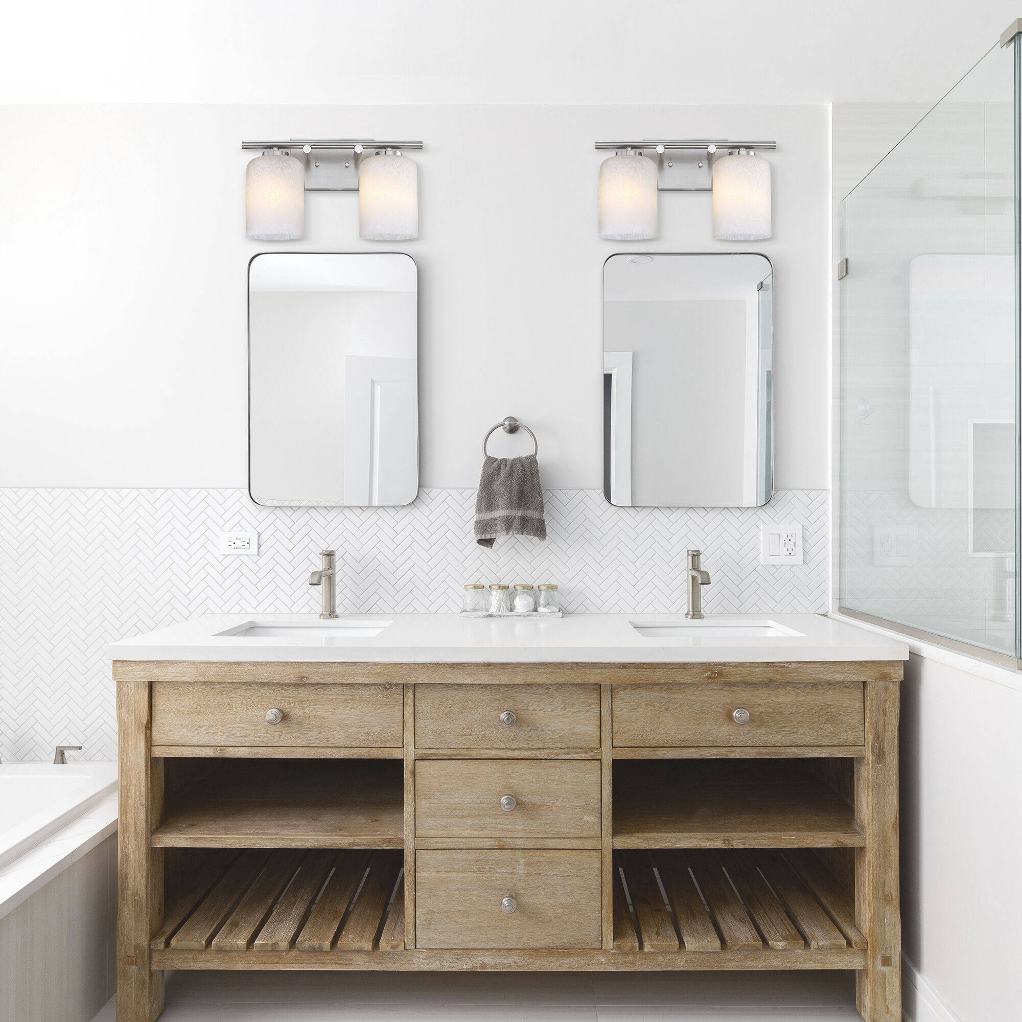 Bluestone Ridge LED 16 inch Brushed Nickel Vanity Wall Light