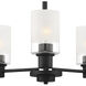 Cedar Lane 3 Light 20 inch Matte Black Chandelier Ceiling Light