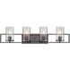 Elements 4 Light 31 inch Charcoal Bath Bar Wall Light 