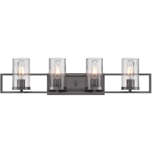 Elements 4 Light 31 inch Charcoal Bath Bar Wall Light