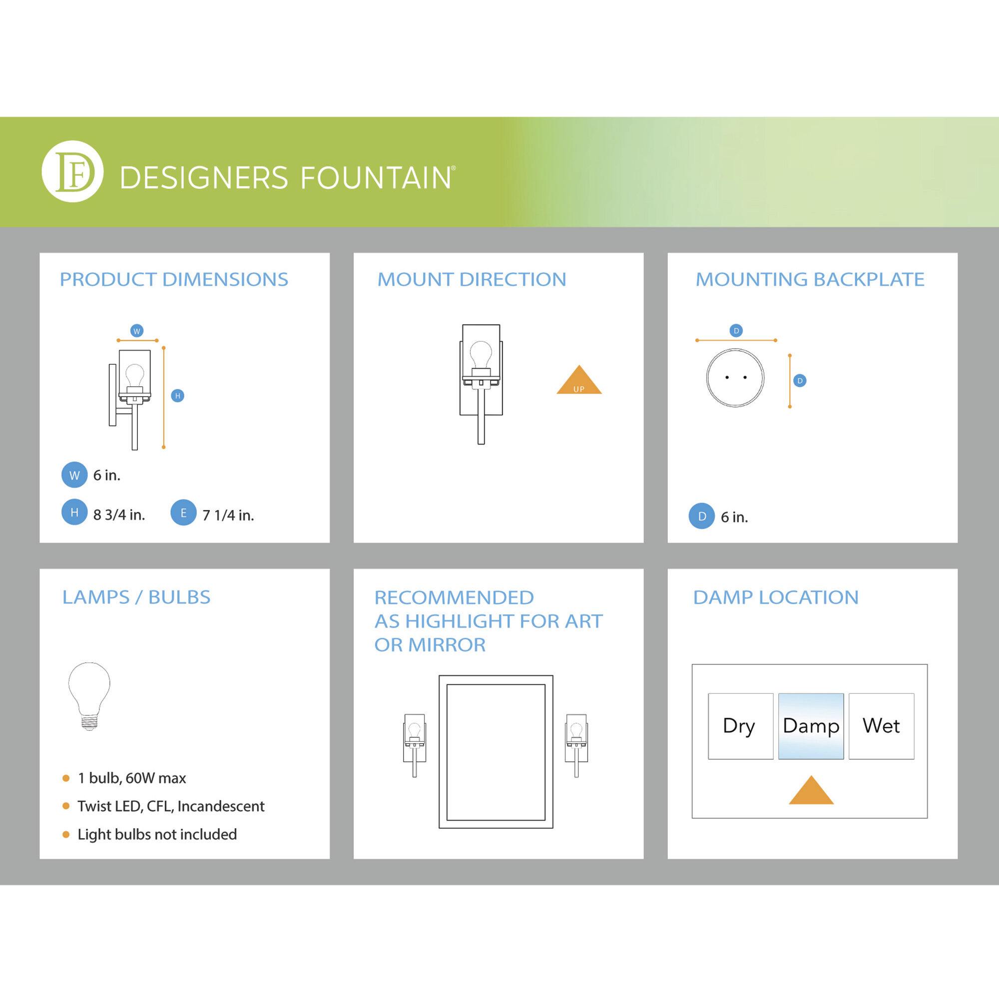 Matteson 1 Light 6 inch Chrome Wall Sconce Wall Light