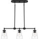 Ingo 3 Light 30 inch Matte Black Island Light Ceiling Light