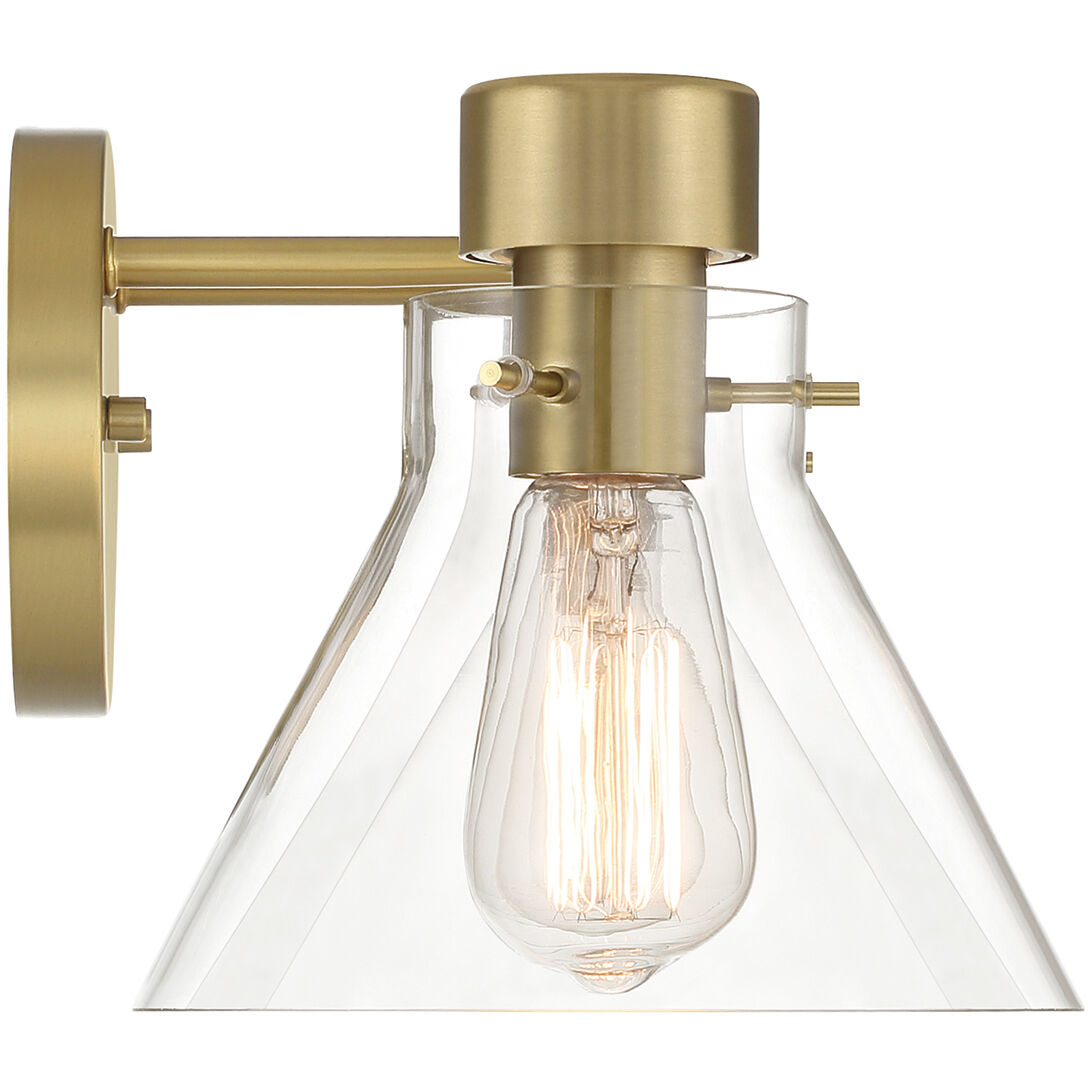 Willow Creek 3 Light 25 inch Brushed Gold Vanity Light Wall Light