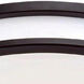 EnviroLite LED 16 inch Oil Rubbed Bronze Flush Mount Ceiling Light