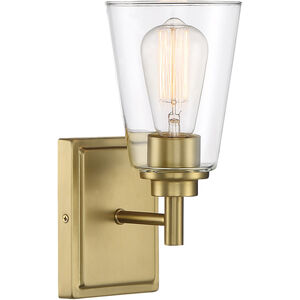 Westin 1 Light 7 inch Brushed Gold Vanity Light Wall Light